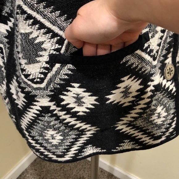 Vintage Jane Ashley Blazer Size 14 Black Tribal Southwest Pattern - Picture 4 of 12